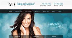 Desktop Screenshot of mooredermatology.com